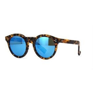 Illesteva Leonard II Sunglasses Mirrored Blue Lens